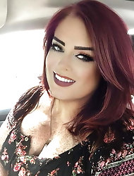 Blonde ladyboy babe is masturbating