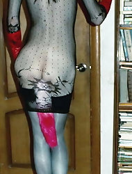 Sissy Lucy shaved and caged ready to play