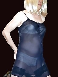 Tranny trollops pose naked on the street for easy cash